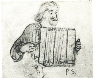 paul-gauguin-en-costume-breton-jouant-de-laccordeon