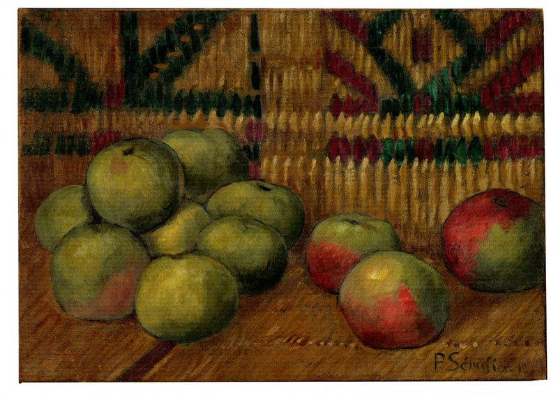 nature-morte-aux-pommes-fond-de-tapisserie